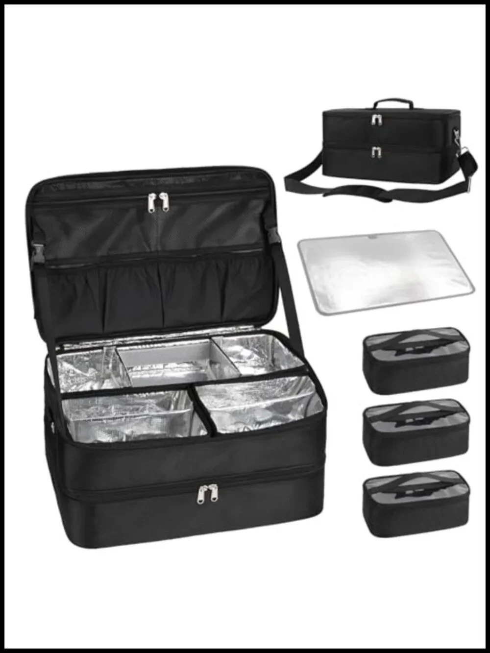 Extra Large Makeup Train Case, Professional Cosmetology Travel Organizer with